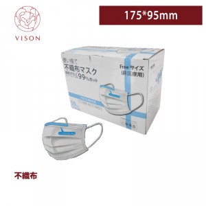 《VISON専用》I11【個包装 - 3層マスクプロトタイプ-ホワイト 】 1箱50枚入り ~台湾製 高品質~ 