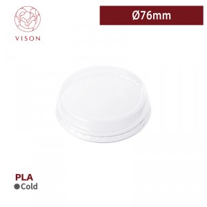 《VISON専用》I23【PLA- ソースカップ リッド 口径76mm 】-1箱1000個 ~台湾製 高品質~ 