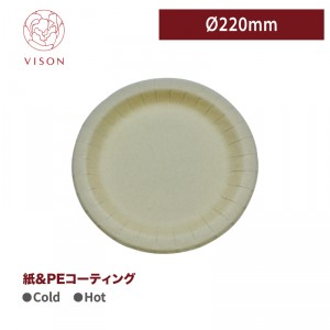 《VISON専用》S14【NPブラウンプレート 22cm】- 1箱800個