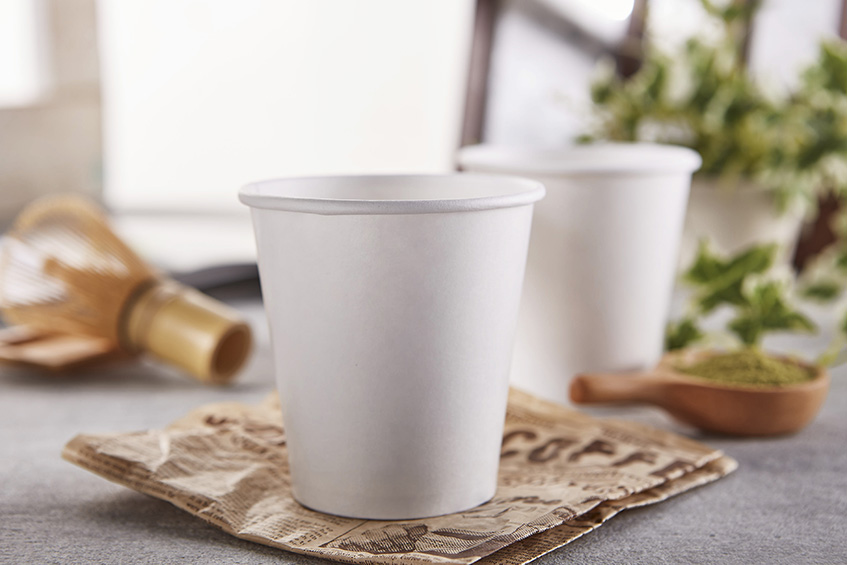 受注生産》CA12064【Cold用 紙コップ -白 12oz/360ml 】 口径90㎜ PEコーティング - 1箱1000個/1袋50個